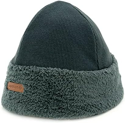 Empirelion toplo nejasan obrezan i obloženi kabel Beanie Women Mekani Chunky Hats Girls Stretch Winter CAP