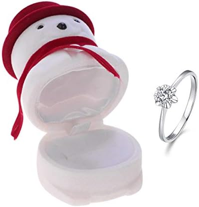 Poklon nakit kutije bijeli i crveni snjegović Nakit Case Creative ogrlica naušnica kontejner Božić Pakovanje kutija flanel nakit prsten