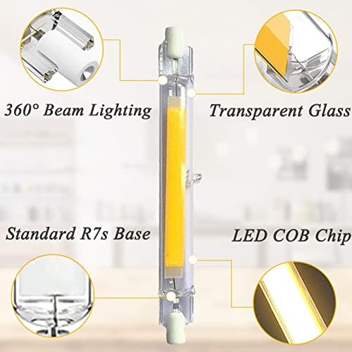 Zatamnjive R7S LED Sijalice 78mm, 10w visoke svjetline T3 dvostruka R7s sijalica 100w halogena sijalica zamjena 360° ugao snopa R7S