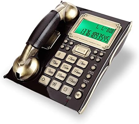 KLHHG CORDED Telefon sa ID-om pozivatelja, Funkcija budilice, povjerljivo biranje Europskog antičkog vintage fiksnog telefona za dom