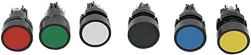 Twrqa 10pcs / lot 22 mm momentalni gumb prekidača kružna vijka ravni krug no + NC XB2-EA142 XB2-EA131 XB2-EA121