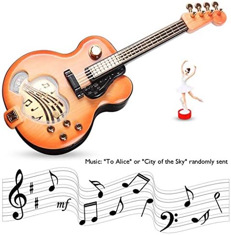 SFYSP minijaturna violina muzička kutija, klasična romantična gitara muzička kutija rotirajući balet Desktop moda, najbolji rođendanski