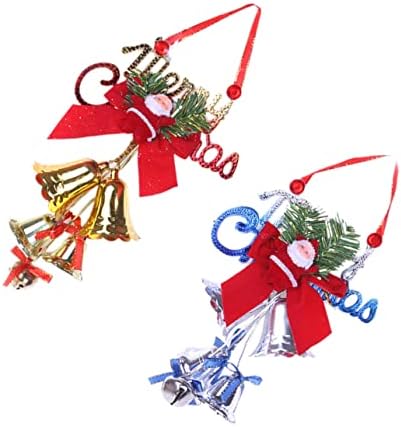 VeeMon 2pcs crveni lukovi za odmor Božićno zvono dekoracija Božićni jingle zvono ukrasi božićno drvca Božićni ukras Božićne lukove