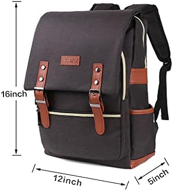 Xikemadi Vintage Slim Laptop ruksak vodootporan putnički ruksak, tinejdžeri dječaci djevojke elegantne školske torbe za knjige
