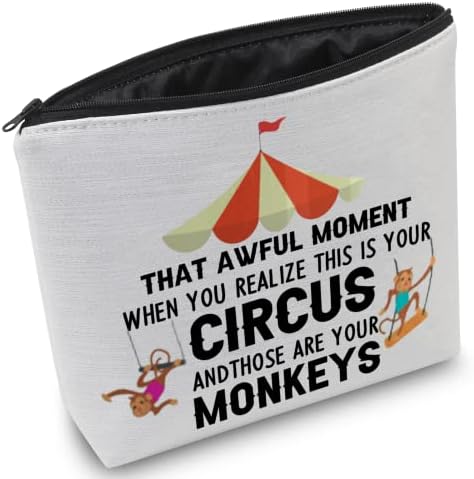 Meikiup cirkus šminka šminke showman poklon za ljubitelje cirkusa Monkey organizator Travel torbica Cirkus Tematski poklon