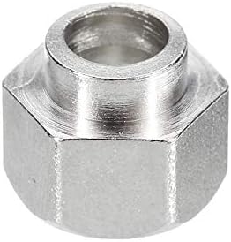 Sutk 3pcs srebrni od nehrđajućeg čelika 5 mm provrta ekscentrični stupac za šesterokutni i dio 3D pisača