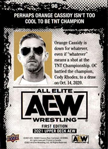 2021 Gornja paluba sav elitni hrvanje IEW # 98 Orange Cassidy službena trgovačka kartica