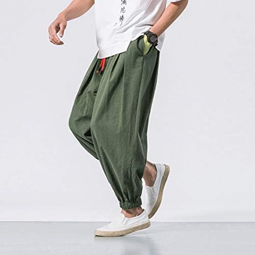 Muške casual pantalone muške slim fit hlače Teretne hlače modni džep za crtanje ravnoj nogama casual pantalone