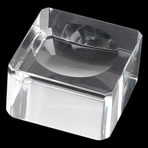 Sgerste Clear Square Crystal STANDER za štand za 70-80 mm Crystal sfer sfere globusa