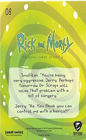 2018 Cryptozoic Rick i Morty Sezona 1 Trgovinsko karte 8 Loša ljudska, loša trgovačka kartica u sirovom stanju