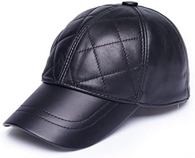 Luksuzna originalna ovčja kožna bejzbol kapa - ručno izrađena elegancija, Diamond Design