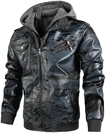 ADSDQ Zimski kaputi za muškarce, jakna s dugim rukavima muške plus veličina zimske vintage dukseve FIT FIT DUGE majice