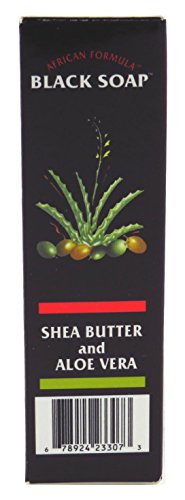 Afrička formula crni sapun 3,5 unce Shea Butter & Aloe Vera