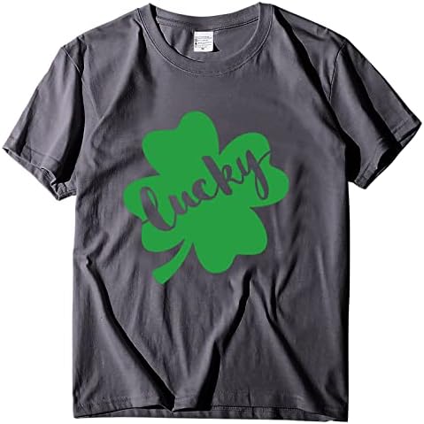 Majica za Dan svetog Patrika za žene Zastava Funny o Neck Oversized Party Irske majice