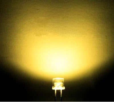 100kom x 3mm žuta ravna gornja led lampa 3mm žuto svjetlo led 3mm lampa