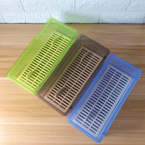 Kabilock ladice za odlaganje kuhinjskih štapića odvodna kutija za odlaganje prozirnog otpornog posuđa Organizator za odlaganje posuđa