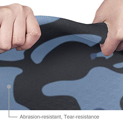 Siebzeh Plava Crna Multicam Camouflage Texture Premium Thick Yoga Mat Eco Friendly gumeni Health&fitnes Non Slip Mat za sve vrste