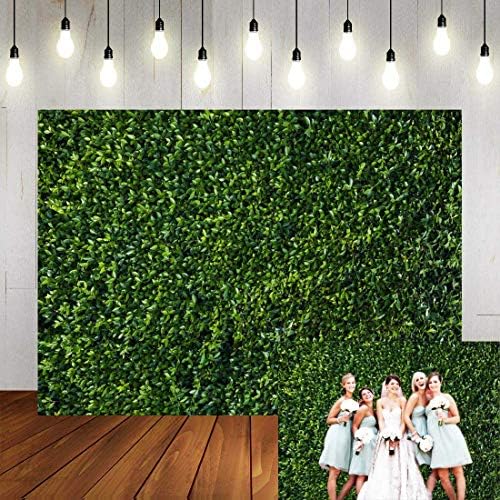 Art Studio 9x6ft zeleni listovi fotografija pozadine proljeće priroda dekoracija za zabavu na otvorenom tema novorođeni tuš za bebe pozadina za vjenčanje fotografija pozadina Studio rekviziti Booth Vinyl