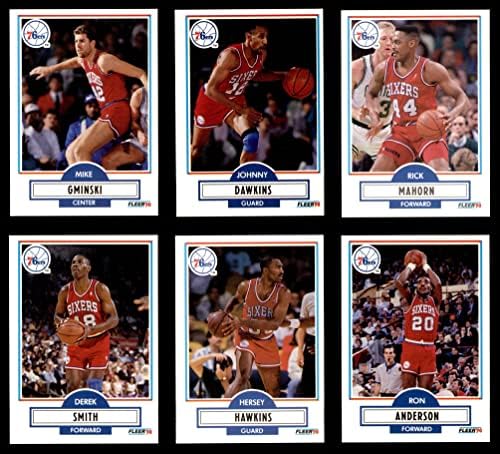 1990-91 Fleer Philadelphia 76ers Gotovo kompletan tim Set Philadelphia 76ers Nm / Mt 76ers