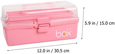 ZERODEKO Portable kutija za odlaganje kutija za odlaganje od plastičnog alata za čišćenje kutije za farbanje kutije za šivanje organizatora