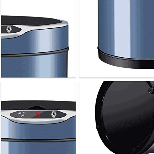 TKFDC indukcijsko indukcijsko smeće može automatski smeće konzervi sa poklopcem okruglih nehrđajući čelik za dnevnu sobu kuhinja kupatilo