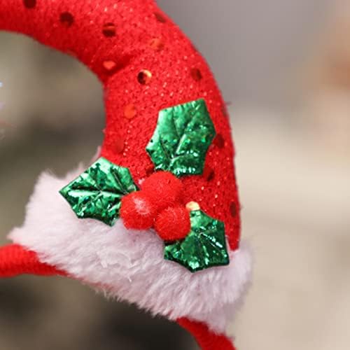 NOLITOY 3pcs šešir bendovi traka za glavu Creative Adorable Headdress Photo Hesdband rekvizite dizajn božićne zabave obruči dekoracije favorizira odmor Santas šljokice kosa