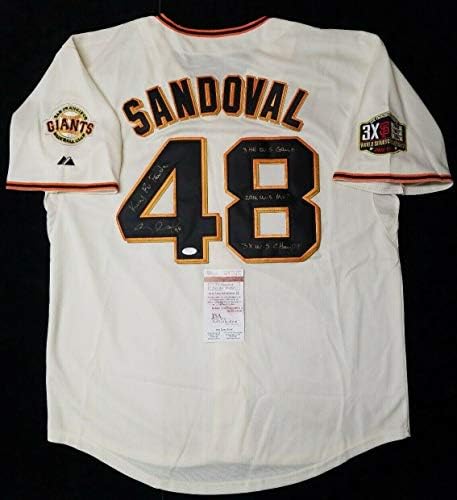 Pablo Sandoval Autograph San Francisco Giants SZ 48 Jersey. Svjedok JSA - autogramirani MLB dresovi