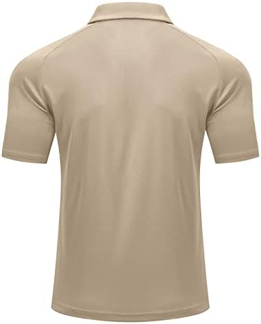 Rdruko muške polo majice sa džepom kratkih rukava suhog fit 1/4 zip bog na golfom košulje