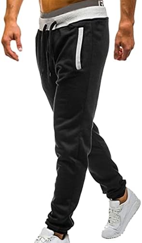 Sezcxlgg muns jogger dukserice Srednja struka čvrste pantalone casual jogging sportski elastični sa džepovima muške muške hlače