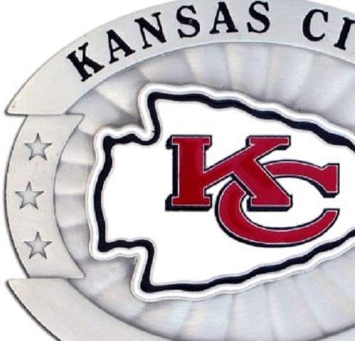Siskiyou Sports mens Oversized sports fan buckles, Kansas City Chiefs