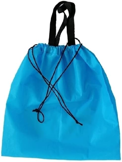 Mala putna torba za veš, najlonska sklopiva torba za prljavu odeću sa ručkom i vezicom, Organizator odeće za pranje u mašini, pogodna za kampovanje, fitnes, 20x 18,5, plava