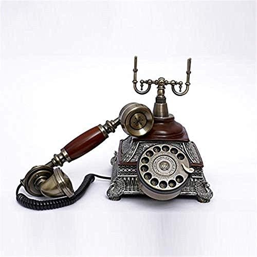 Retro telefon Vintage telefon Rotacioni biranje Telefon funkcionalni retro staromodan klasičnim metalnim zvonom, fiksnim telefonima