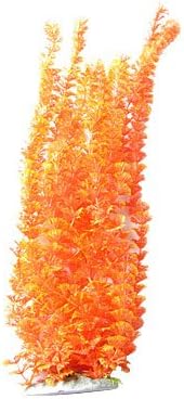 Uxcell Plastični akvarijum Aquascape Aquatic Decor, narandžasta / crvena