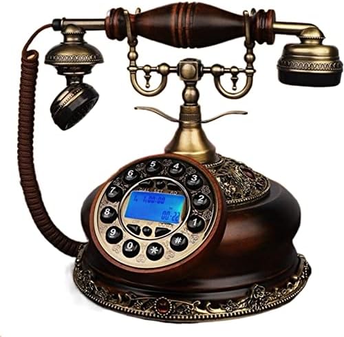 Gayouny Telefonski rotacioni biranje Retro fiksna telefonska kancelarija Početna Style Europska soba Životni fiksni ukras