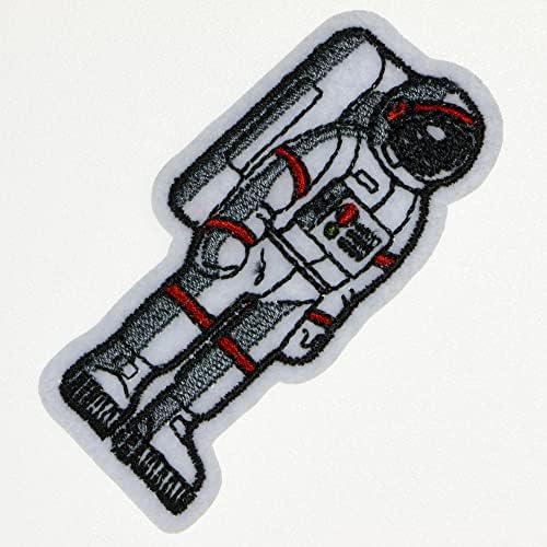 JPT - Astronaut MAN izvezeni aplicirani željezo / šiva na zakrpama Značka slatka logo PATCH na prsluk košulju šešir