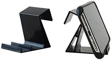 The Skyclip - (crna, 2 pakovanja Airplane Cell Seat Sjedište za poleđine stola za lavak i čvrst telefon, kompatibilan sa iPhone, Androidom,