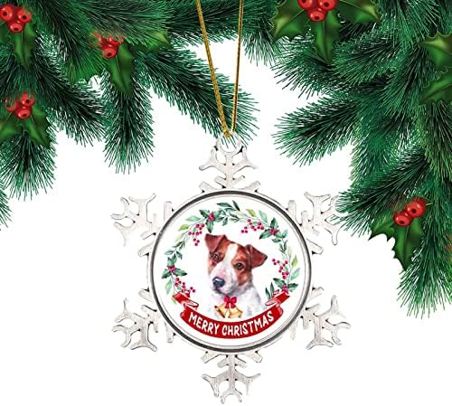 Merrychristmas Dog 2022 Božićni ukras za plavo božićne cvjetne vijenac pas pasa snježne kapice metalni ukras Božićni zelenilo vijenac