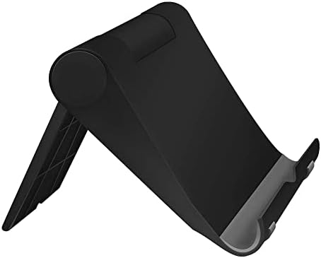 Podesivi štand mobitela za stol, prijenosni držač telefona Kompatibilan je s većinom iPhone, Samsung i ostalih pametnih telefona - crna