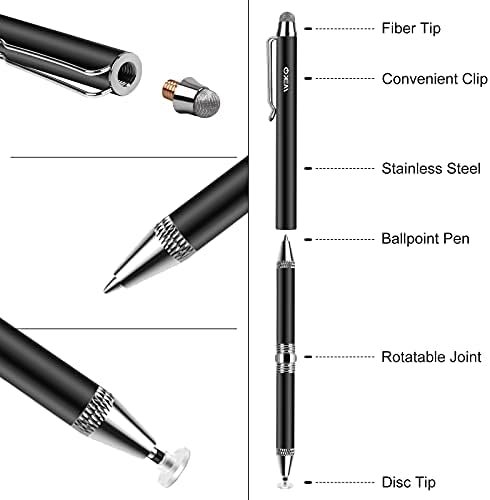Stylus olovke za iPad, 2 paket Meko 3-in-1 visoke osjetljivosti Universal Stylus olovka za ekrane, iPhone, Samsung Galaxy, Android,