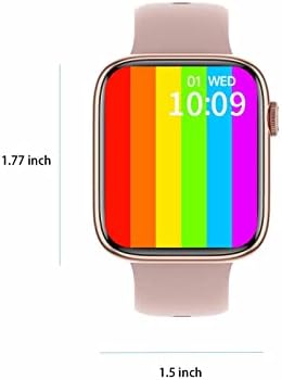 Qonioi Smart Watch za Android iOS, Bluetooth poziv i pametno obaveštenje, 1.9in HD puni sportovi zaslona s dodirnim ekranom s otkucajem srca Praćenje spavanja, aktivnost Zdravstveni podsjetnik Glasovni pomoćnik #
