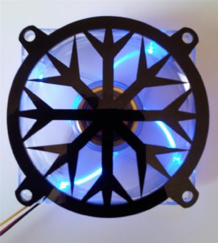 Inspirisan laserski dizajn prilagođeni akrilni pahuljica računarski ventilator Grill 120mm