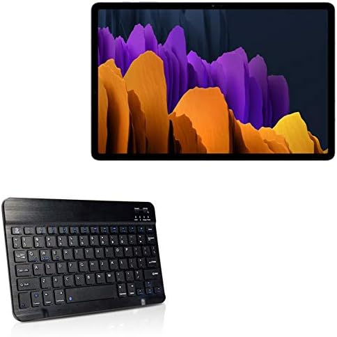 BoxWave tastatura kompatibilna sa Samsung Galaxy Tab S7-SlimKeys Bluetooth tastaturom, prenosiva Tastatura sa integrisanim komandama za Samsung Galaxy Tab S7-Jet Black