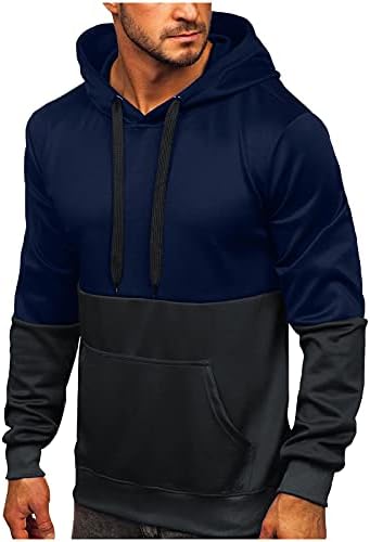 Muški pulover Fleece Dukseri s dugim rukavima s kapuljačom s kapuljačom Workout Active Sport Owear