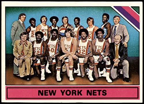1975 TOPPS # 325 New York Nets New York Nets Ex / MT mreže
