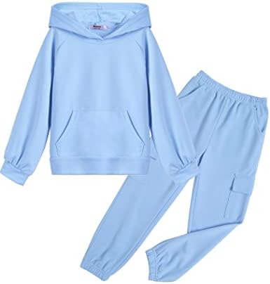 Hopeac Girls Dyeatsuits Tie Dye 2 komada dukseva odijela dugih rukava Atletska pantnija dukserica Set pulover vrhova odjeća