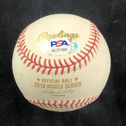Ron Washington potpisao 2010. Svjetski serija Baseball PSA / DNK Texas Rangers Autograph - autogramirani bejzbol