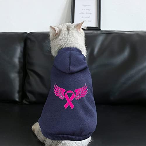 Rak dojke ružičaste kapuljače za pse slatka dukserica sa kapuljačom komiče odijelo za odjeću s šeširom