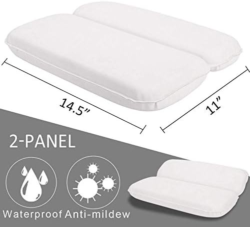 LHH jastuk za kupanje, komforan jastuk za kadu sa neklizajućim usisnim čaše za ergonomsko naslon za naslon za glavu i leđa