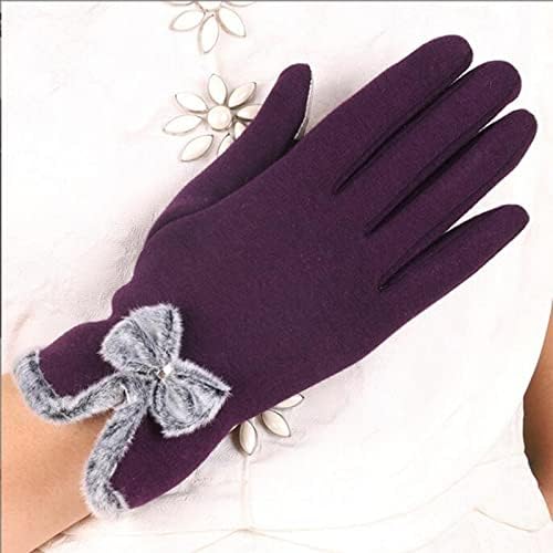Qvkarw Ženske zimske rukavice tople dodirne zaslonske rukavice vjetroporna rukavica za žene djevojke dame zimske elegantne zimske