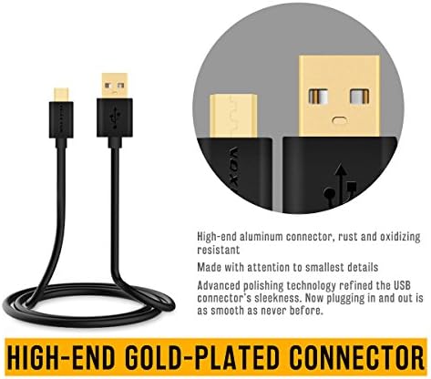 Zamjena glavnih kablova PlayStation PS4 CONTROLLER kabel - pozlaćeni dodatni duži od 6,5 stopa USB punjač -